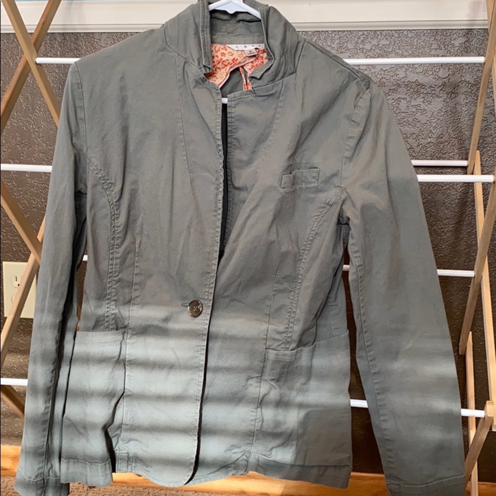 CAbi, moss green jacket